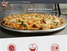 Tablet Screenshot of nextdoorpub.com